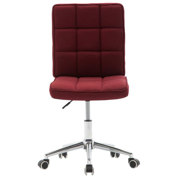 vidaXL virtuves krēsli, 2 gab., vīnsarkans audums