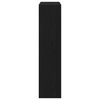 vidaXL Apavu skapis Melns ozolkoks 80 x 21 x 87,5 cm Inženierijas koks