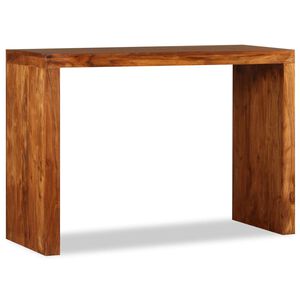 vidaXL konsoles galdiņ&scaron;, 110x40x76cm, masīvkoks ar medus krāsas apdari