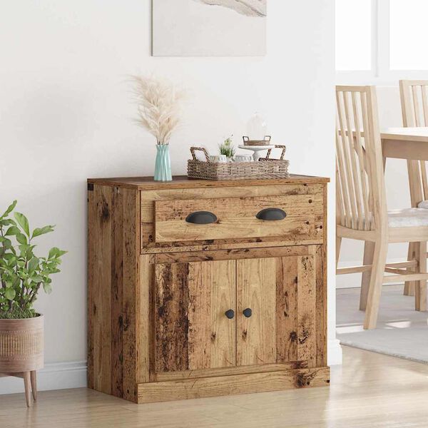 vidaXL Augstais skapītis ar atvilktni Vecs koks 70 x 35,5 x 67,5 cm