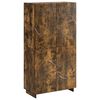 vidaXL Augstā kumode Kūpināts ozols 79 x 41 x 151 cm koksnes plātne