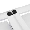 vidaXL veļasma&scaron;īnas statīvs ar izvelkamu plauktiem, balts