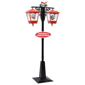 vidaXL Ziemassvētku ielas lampa ar salavecīti, 81x40x188 cm, PVC