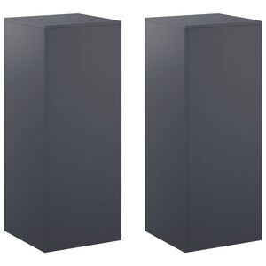 vidaXL Augu statīvs 2 pcs Antracīta 40 x 40 x 100 cm Cinkota tērauda