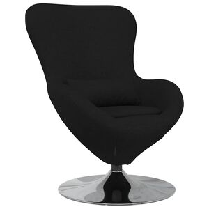 vidaXL Olu krēsls Melna 63 x 73 x 90 cm audums