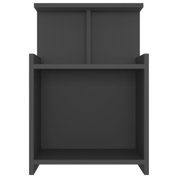 vidaXL naktsskapītis, pelēks, 40x35x60 cm, inženierijas koks