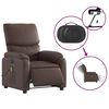 vidaXL elektrisks masāžas krēsls, atgāžams, brūna mākslīgā āda