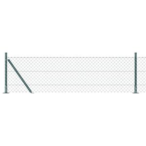 vidaXL Apsardzes žogs ar betona pamatu 10 x 0,4 m PVC pārklāts tērauds