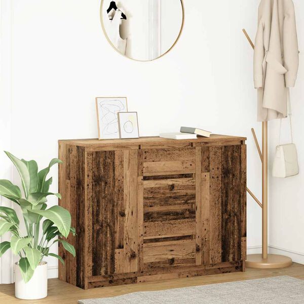 vidaXL kumode ar atvilktnēm, 100,5x35x76 cm, inženierijas koks