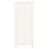vidaXL kumode, balta, 70x35x80 cm, priedes masīvkoks