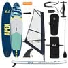 vidaXL Gaisa SUP dēlis ar buru APEX 330 x 76 x 15 cm Zila paredzēts