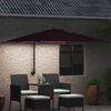 vidaXL Dārza parasols Bordo sarkans 248,5 x 247,5 x 160 cm