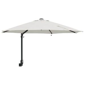 vidaXL Dārza parasols Smil&scaron;u 248 x 248 x 148 cm Poliesters un tērauds