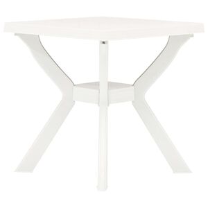 vidaXL bistro galds, 70x70x72 cm, balta plastmasa