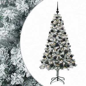 vidaXL Mākslīgā Ziemassvētku eglīte ar rotājumiem 120 cm 150 LED