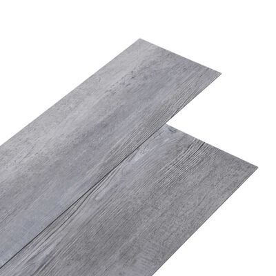 vidaXL grīdas dēļi, pašlīmējoši, 2,51m², 2 mm, matēti, pelēki, PVC