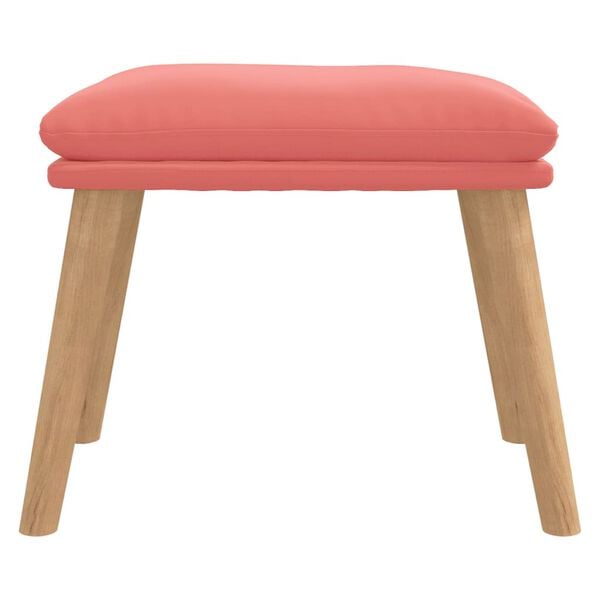 vidaXL kājsoliņš, 45x29,5x35 cm, rozā samts