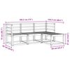vidaXL Āra dīvānu komplekts ar spilvenu 4 pcs Dabisks un krējuma