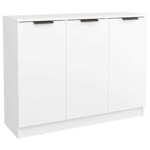 vidaXL kumode, balta, 90,5x30x70 cm, inženierijas koks
