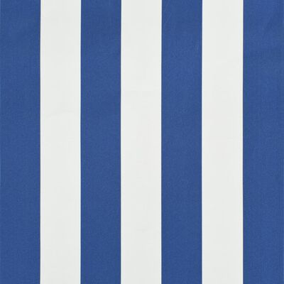 vidaXL markīze, 300x120 cm, zila ar baltu