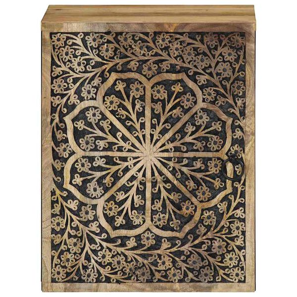 vidaXL vannasistabas sienas skapītis, 38x33x48 cm, mango masīvkoks