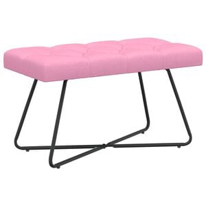 vidaXL Sols ar pogām Rozā 80 x 40 x 46 cm Audums