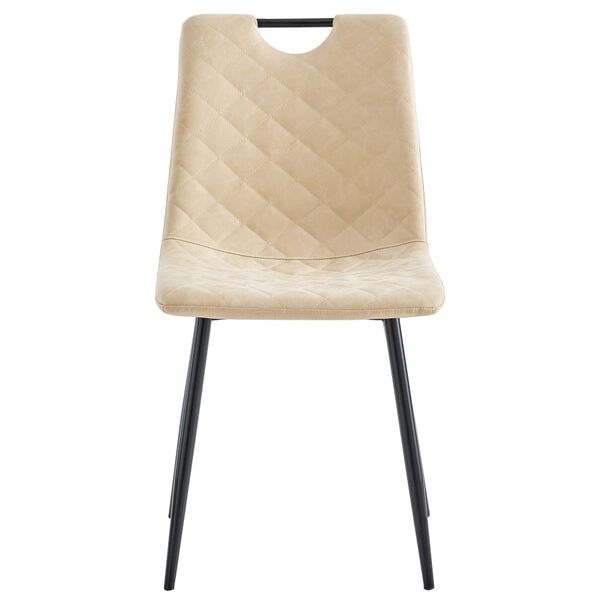 vidaXL virtuves krēsli, 4 gab., krēmkrāsas mākslīgā āda