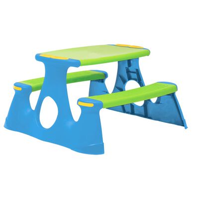 vidaXL piknika galds ar solu bērniem, 89,5x84,5x48 cm, polipropilēns