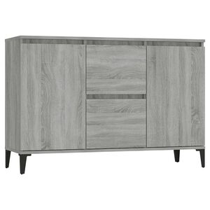 vidaXL kumode, pelēcīga ozola krāsā, 102x35x70 cm, inženierijas koks