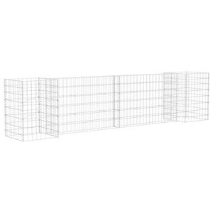 vidaXL H-formas gabions, tērauda stieple, 260x40x60 cm