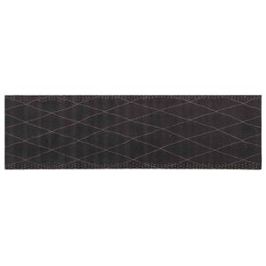 vidaXL Virtuves paklājs antracīta rūtainais 180 x 60 cm 100% poliamīds
