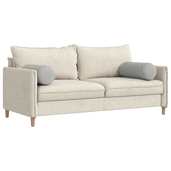 vidaXL Spilveni 2 pcs Gaiši pelēks Ø 25 x 70 cm Mikrofibra