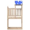 vidaXL Spēļu tornis Brūna 110.5 x 52.5 x 215 cm Ciets priedes koks