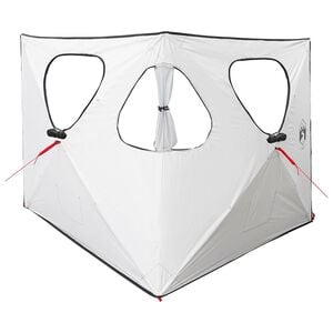 vidaXL Medību telts Gaismas necaurladējo&scaron;s balts 145 x 145 x 150 cm