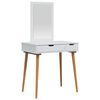 vidaXL Tualetes galda komplekts FAUSKE 2 pcs Balts 76 x 50 x 143 cm