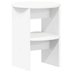 vidaXL Sānu skapis Balts &Oslash;40 x 50 cm Inženierijas koks