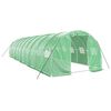 vidaXL siltumnīca ar tērauda rāmi, zaļa, 30 m&sup2;, 10x3x2 m