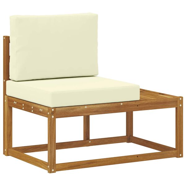 vidaXL Āra galējais dīvāns Dabiska 91 x 63 x 73 cm Cietā akācijas koks