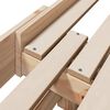 vidaXL Gultas rāmis Brūna 80 x 200 cm Inženierijas koks
