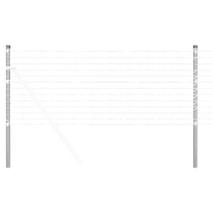 vidaXL Žoga āķis 2 gab. Sudraba 50 cm Pulverkrāsots tērauds