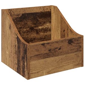 vidaXL LP ierakstu kaste Vecs koks 37 x 33 x 32 cm Inženierijas koks
