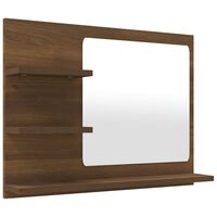 vidaXL vannasistabas spogulis, ozola, 60x10,5x45 cm, inženierijas koks