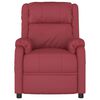 vidaXL masāžas krēsls, paceļams, vīnsarkana mākslīgā āda