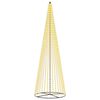 vidaXL LED Ziemassvētku koks 485 cm 1632 LED Silti balts Dzelzs Melns