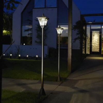 Luxform solārā LED dārza lampa Casablanka, melna, 31159