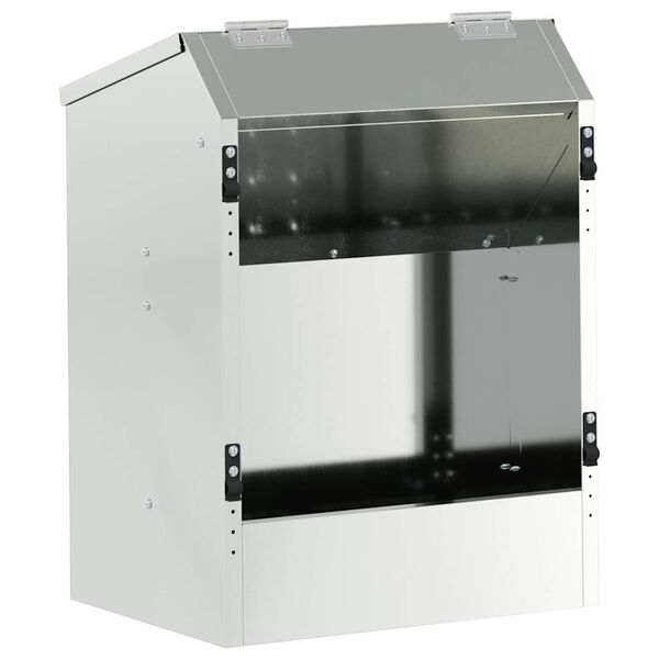 vidaXL Tru&scaron;u barotājs Sudraba 64.5 x 25.5 x 45.5 cm Cinkots tērauds