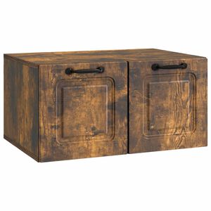 vidaXL Sienā piestiprināms TV skapis Kūpināts ozols 59,5 x 41 x 30 cm
