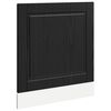 vidaXL Trauku ma&scaron;īnas panelis PORTO Melns ozolkoks 60 x 1,5 x 57 cm