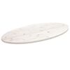 vidaXL galda virsma, balta, 110x55x2,5 cm, priedes masīvkoks, ovāla