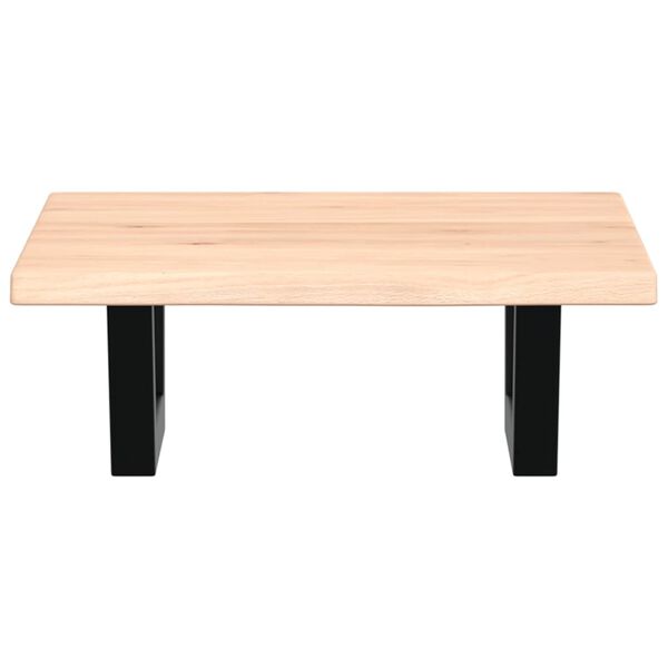 vidaXL izlietnes plaukts, stiprināms pie sienas, tērauds, ozola koks